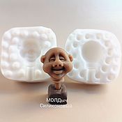 Материалы для творчества handmade. Livemaster - original item Mold silicone head for Cotton dwarf doll. Silicone form. Handmade.