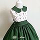 Платье "Felice" цветущая зелень. Платье. Little___dress. Ярмарка Мастеров.  Фото №4