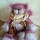 Кот вязаный " Лиловое настроение". Мягкие игрушки. Света Садовскова. Ярмарка Мастеров.  Фото №5