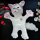 Order Cat white theatrical doll. A puppet for the puppet theater. AnzhWoolToy (AnzhelikaK). Livemaster. . Puppet show Фото №3