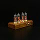 Lamp clock 'Iroko' on IN-14 indicators. Tube clock. Tube-time (tube-time). My Livemaster. Фото №6