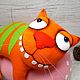 Sausage dream №1. Soft toy red cat on Vasya Lozhkina. Stuffed Toys. Dingus! Funny cats and other toys. My Livemaster. Фото №4