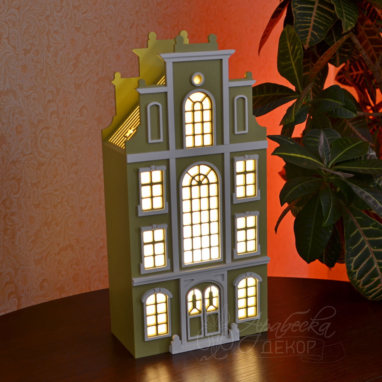 Домики ночник из картона своими руками