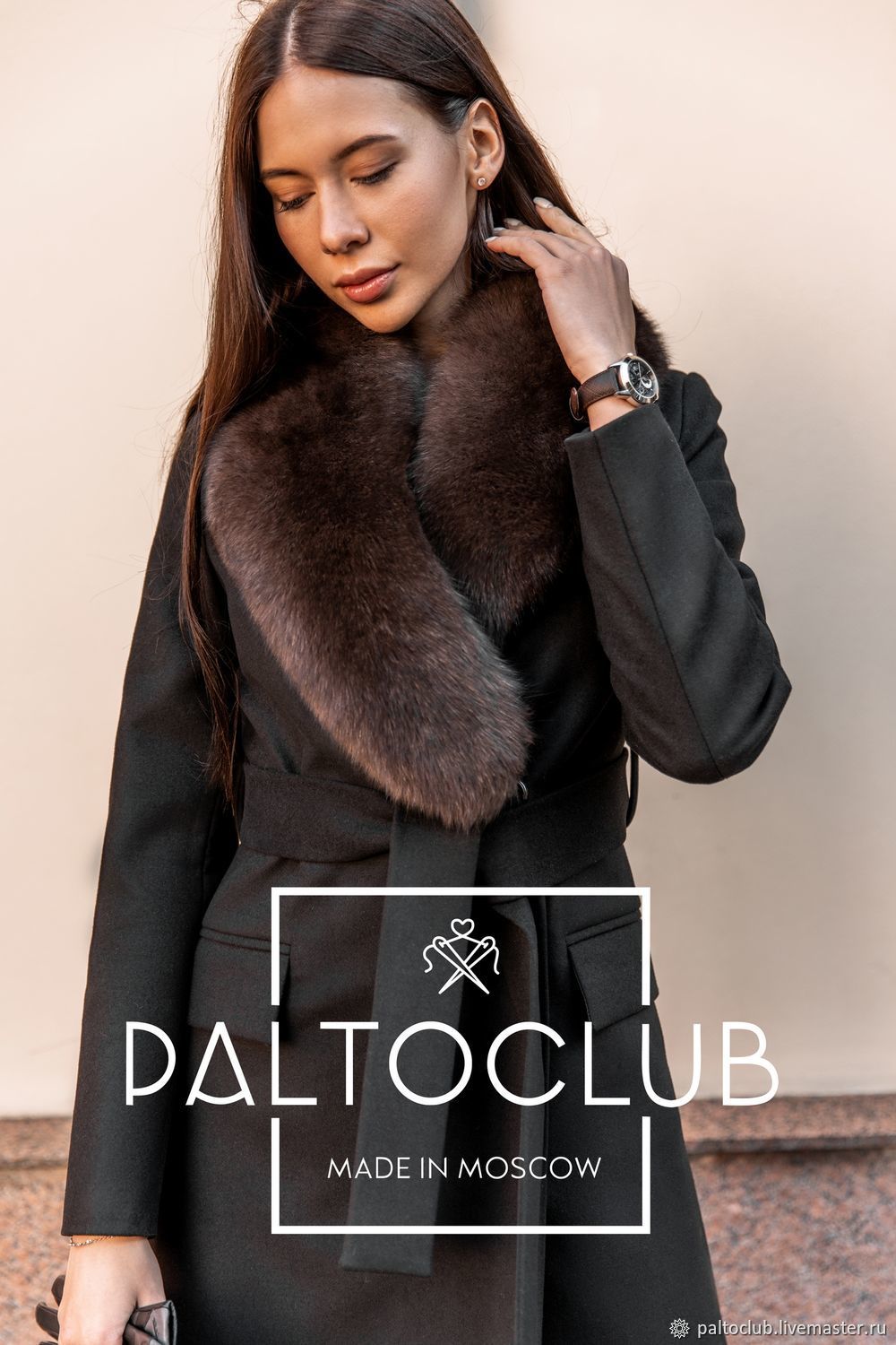 Coat with fur collar (removable), Coats, Moscow,  Фото №1