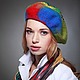 Головной убор выполнен из 100% шерсти в технике `мокрого валяния`. Шляпки выполненные в этой технике мягкие, уютные, хорошо держат форму без пропитки и не боятся сминания. Такой головной убор можно сп