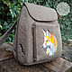 Backpack SP-M with a pocket 'Fox'. Backpacks. Tera. Bags and backpacks with embr. Online shopping on My Livemaster.  Фото №2