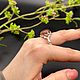 Серебряное кольцо с лепидолитом. Кольца. Мастерская Орловых-Авторские изделия. Ярмарка Мастеров.  Фото №10