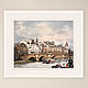 Photo painting view of the city of Paris Cityscape Along the river with clouds. Fine art photographs. Rivulet Photography (rivulet). My Livemaster. Фото №5
