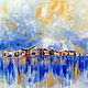 Картина Город на берегу написана акрилом на холсте, Картины, Санкт-Петербург,  Фото №1