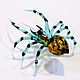 Заказать Интерьерная фигурка из цветного стекла Паук Solitaire. Мастерская Animals in Glass. Ярмарка Мастеров. . Статуэтки Фото №3