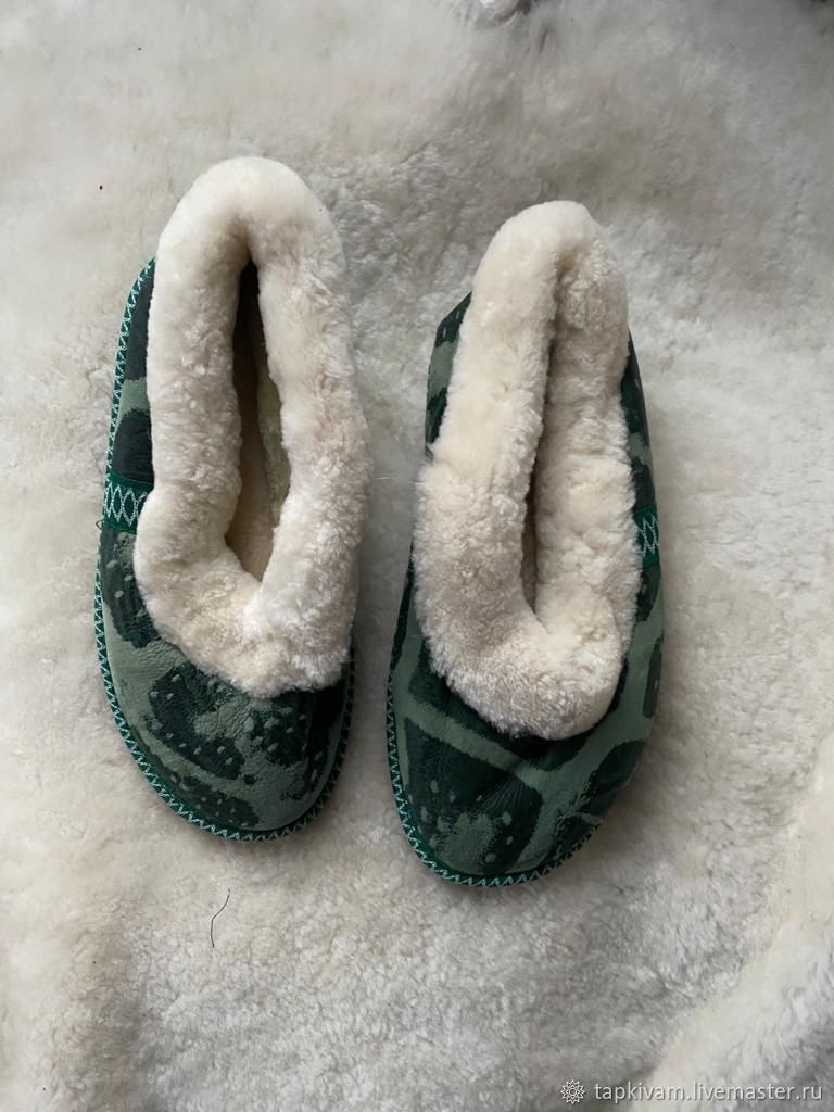 Women's sheep fur Slippers size 37, Slippers, Moscow,  Фото №1