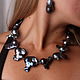 Order Necklace with Baroque pearls 'Black peacock'. Butik4you. Livemaster. . Necklace Фото №3