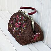 Сумки и аксессуары handmade. Livemaster - original item Bag with clasp: Bitter Chocolate Bag. Handmade.