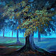 Painting 'Old oak' oil on canvas 40h40 cm. Pictures. vestnikova. Online shopping on My Livemaster.  Фото №2