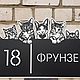 Address plate made of metal 'Kittens', Signs1, Ivanovo,  Фото №1