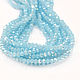 Хрустальные рондели, 3x2 мм,  5,5г (180 шт.) Aquamarine AB, Бусины, Москва,  Фото №1