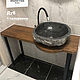 Столешница из массива дуба в стиле Лофт. Мебель для ванной. StoneTreeStudio. Интернет-магазин Ярмарка Мастеров.  Фото №2