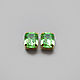 Винтажные кристаллы Swarovski 10х8 мм цвет Peridot, Кристаллы, Истра,  Фото №1
