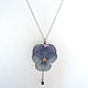 Pendant with A Real Flower Pansies Viola Jewelry Lilac. Pendants. WonderLand. My Livemaster. Фото №6