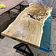Заказать Стол река из эпоксидной смолы и слэба. WoodBroker. Ярмарка Мастеров. . Столы Фото №3