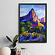 Painting of the mountain landscape 'Summer in the mountains' in oil. Pictures. Svetlana Samsonova. Online shopping on My Livemaster.  Фото №2