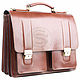 Men's leather briefcase 'Prestige' brown, Men\'s bag, St. Petersburg,  Фото №1