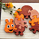 Spiritual gifts for children. Puzzle ' Centipede Sweet Tooth'. Stuffed Toys. Wooden toys from grandfather Andrew. Online shopping on My Livemaster.  Фото №2