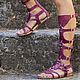 Сандалии гладиаторы Салоники. Сандалии. Annushka-shoes. Ярмарка Мастеров.  Фото №4