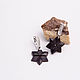 Wooden star earrings. Earrings. Spirit of tree. Online shopping on My Livemaster.  Фото №2