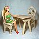 Table for dolls. Doll furniture. Lamy-mammy (furniture for dolls). Online shopping on My Livemaster.  Фото №2