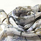 Scarf silk 'Mottled grey' - batik. Scarves. studiya. Online shopping on My Livemaster.  Фото №2