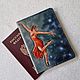 Обложка на паспорт " Танец неба". Обложка на паспорт. AlEv. Ярмарка Мастеров.  Фото №5