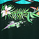 T-shirt tropical green with a giraffe and a Flamingo hand painted. T-shirts. Koler-art handpainted wear. My Livemaster. Фото №6