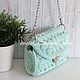 Сумка Зефирка, сумка ручной работы из трикотажной пряжи. Классическая сумка. Bags by Natali. Ярмарка Мастеров.  Фото №4