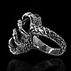 Заказать Перстень серебряный  Когти Дракона с чароитом. Aventure.Jewelry. Ярмарка Мастеров. . Кольца Фото №3