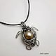 Baroque sea turtle pearl pendant, Pendants, Nizhnij Tagil,  Фото №1
