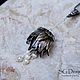 Silver pendant 'Florein' Natural river pearls. Pendants. Shard Noir - handmade jewelry. My Livemaster. Фото №4