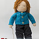 Doll - boy, 40 - 42 cm. Stuffed Toys. bee_littlefamily. Online shopping on My Livemaster.  Фото №2