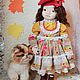 Сентябринка. Интерьерная кукла. Игрушки и куколки для любимых. Интернет-магазин Ярмарка Мастеров.  Фото №2