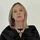 Винтаж: Акцентное колье Nina Ricci. Колье винтажные. vintage-japan. Интернет-магазин Ярмарка Мастеров.  Фото №2
