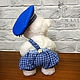 Order Teddy bear came to White bear boy clothing Blue Fun. Marina Eretnova. Livemaster. . Teddy Bears Фото №3