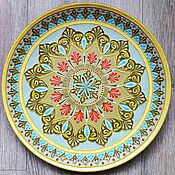 Картины и панно handmade. Livemaster - original item Decorative plate with a suspension. Handmade.