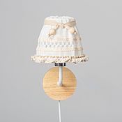 Для дома и интерьера handmade. Livemaster - original item sconce. Wall lamp. Shabby chic. White, milky.. Handmade.