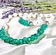 Necklace and bracelet made of chrysoprase ' After the rain'. Necklace. Magical Beauty Gems. Online shopping on My Livemaster.  Фото №2