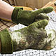 Men's felted mittens 'Camouflage'. Mittens. MMwool (marinamol). My Livemaster. Фото №5