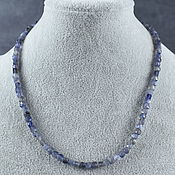 Работы для детей, handmade. Livemaster - original item Beads natural stone iolite / cordierite with cut. Handmade.