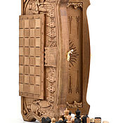 Активный отдых и развлечения handmade. Livemaster - original item Copy of Copy of Backgammon "Three bears in the woods". Handmade.