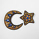 Set of brooches made of beads Month and Star brooch, Oriental jewelry. Brooches. Zveva. My Livemaster. Фото №4