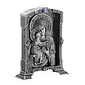 Икона «Казанская Богоматерь» (ажурная, серебро)