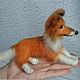 Collie / Sheltie knitted toy with frame, Amigurumi dolls and toys, Arkhangelsk,  Фото №1
